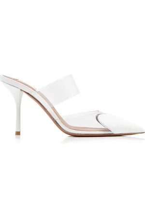 Alaïa Le Cœur PVC; Leather Mules, , IT 37