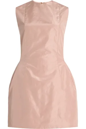 DELPOZO Exclusive Architectural Silk-Satin Mini Dress, , FR 38