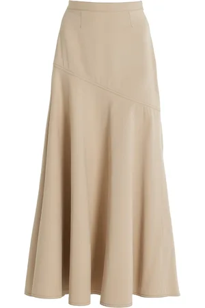 ADAM LIPPES Tess Cotton Twill Midi Skirt, , US 2