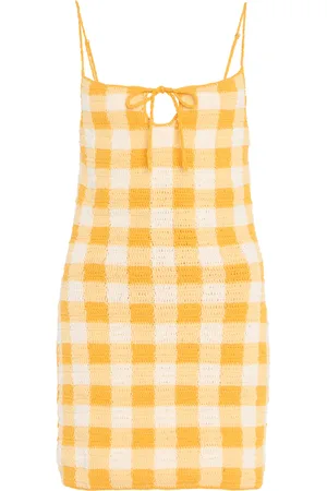 Akoia Swim Exclusive Riviera Gingham Knit Mini Dress, , S