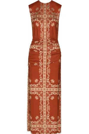 JOHANNA ORTIZ Existencia Simbólica Ruched Jersey Maxi Dress, , US 4