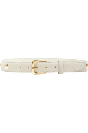 BEN-AMUN Exclusive Studded Suede Belt, , M