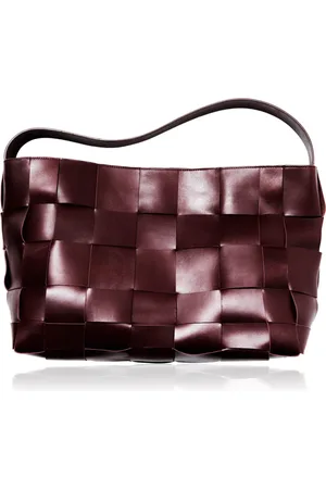 St Agni Large Woven Leather Tote Bag, , OS