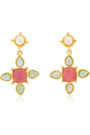 Sylvia Toledano Medicis II 22K -Plated Multi-Stone Earrings, , OS, , Gifts For Her