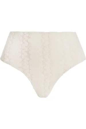 Oas Riva Ruched High-Rise Bikini Bottom, , L