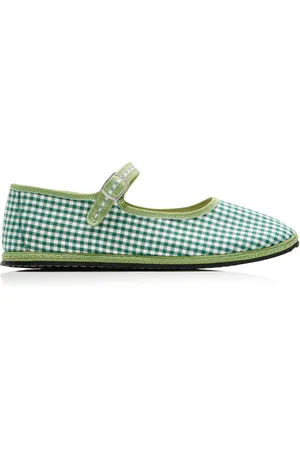 VIBI VENEZIA Exclusive Gingham Cotton Mary Jane Flats, , IT 36