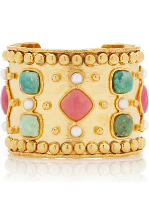 Sylvia Toledano Medicis 22K -Plated Multi-Stone Cuff, , OS, , Gifts For Her