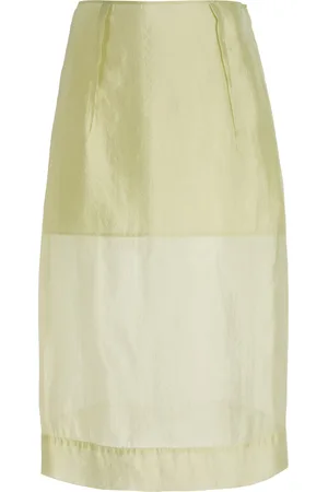 THE GARMENT Gilian Organza Midi Skirt, , UK 8