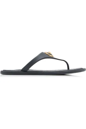 VERSACE La Vacanza Rubber Thong Sandals, , IT 35
