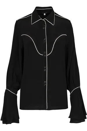 JOHANNA ORTIZ High Tides Piped Silk Shirt, , US 0