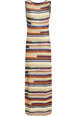 Escvdo Exclusive Open-Back Knitted Maxi Dress, , XS