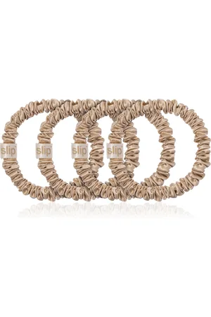 Slip Set-of-Four Silk Back to Basics Skinny Scrunchies