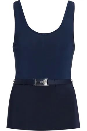 BRANDON MAXWELL The Julia Belted Knit Tank Top, , L