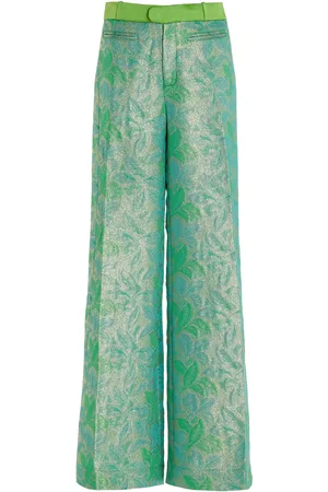 H A R B I S O N Libra Brocade Straight-Leg Pants, , US 0