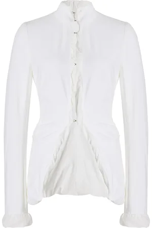 Colleen Allen Shrunken Cotton-Jersey Jacket, , XS
