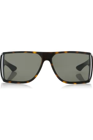 Saint Laurent Shield-Frame Acetate Sunglasses, , OS