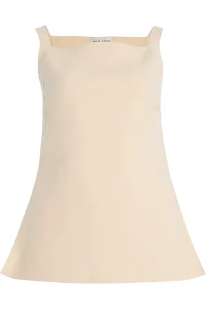 High Asher Cotton-Blend Apron Top, , M