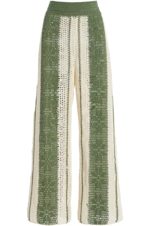 All That Remains Exclusive Jess Lace-Detailed Crocheted-Cotton Pants, , AU 14
