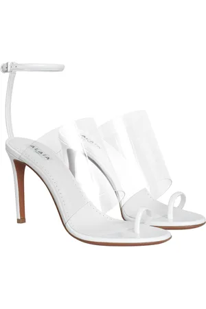 Alaïa Asymmetric PU-Leather Sandals, , IT 37