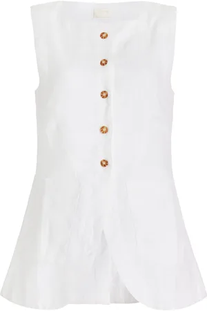 POSSE Exclusive Emma Linen Vest, , XXS