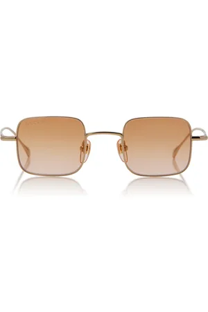 Gucci Square-Frame Metal Sunglasses, , OS