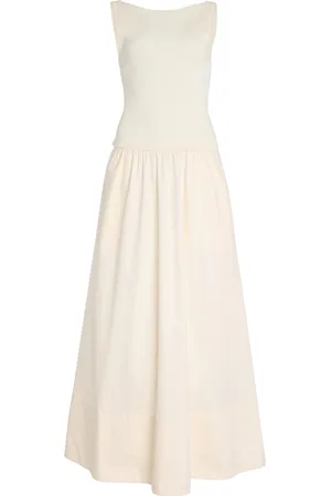 St Agni Exclusive Knit and Cotton Maxi Dress, , XS