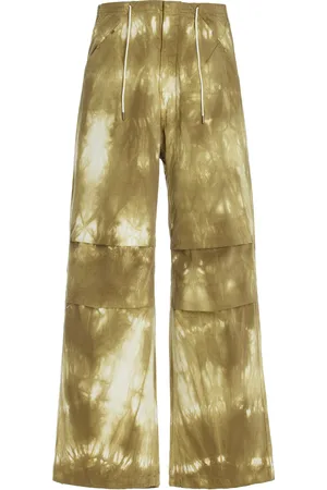 DARKPARK Daisy Tie-Dyed Cotton Wide-Leg Pants, , IT 38