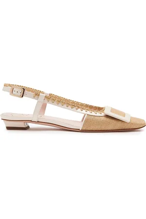 Roger Vivier Belle Vivier Braided Slingback Flats, , IT 36