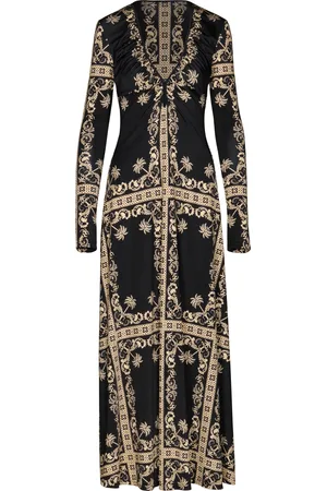 JOHANNA ORTIZ Alma Bordada Ruched Jersey Maxi Dress, , US 2
