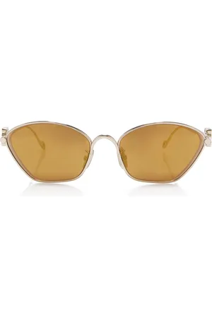 Loewe Anagram D-Frame Metal Sunglasses, , OS