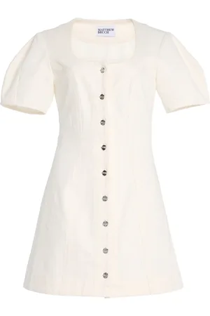 Matthew Bruch Cotton Mini Dress, , US 2