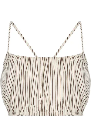 Staud Hammock Striped Cotton Top, , XS