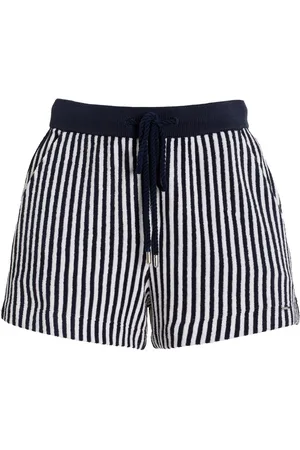 Simkhai Danita Striped Terry Shorts, , S