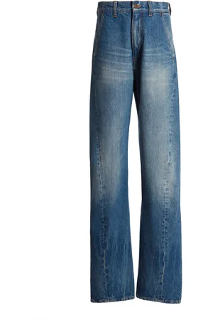 Victoria Beckham Gigi Rigid Low-Rise Wide-Leg Jeans, , 25