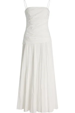 Simkhai Arie Cotton-Blend Bustier Midi Dress, , US 0
