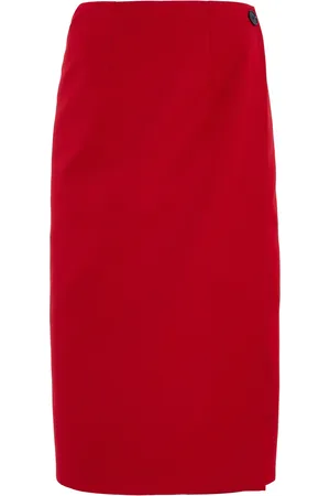 Marie Adam-Leenaerdt Reversible Wool Midi Skirt, , FR 34