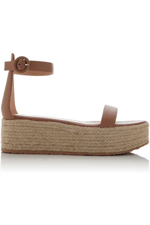 Gianvito Rossi Leather Platform Sandals, , IT 36