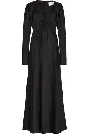 Significant Other Danika Tie-Detailed Crepe Maxi Dress, , US 2