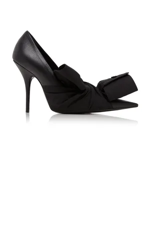 Balenciaga Knife Bow-Detailed Leather Pumps, , IT 36
