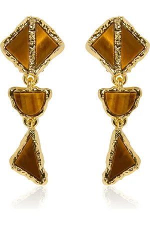 Oscar de la Renta Tile Crystal Drop Earrings, , OS, , Gifts For Her