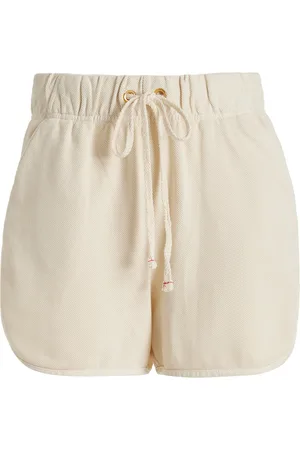 Les Tien Serene Scalloped Cotton Shorts, , S