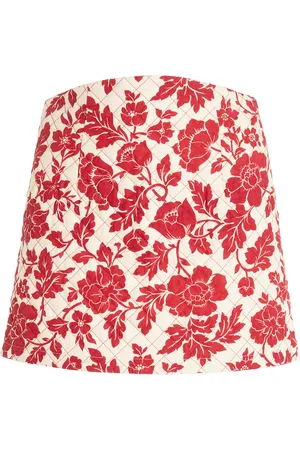 POSSE Romeo Quilted Linen Mini Skirt, , XXS