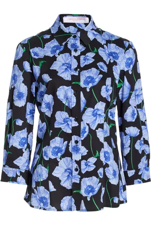 Carolina Herrera Icon Printed Stretch-Cotton Top, , US 10