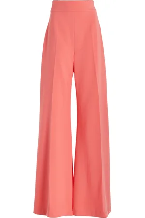 Carolina Herrera High-Waist Stretch-Wool Wide-Leg Pants, , US 10