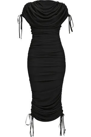 Andrea Iyamah Ratu Ruched Jersey Midi Dress, , XS