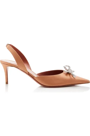 Amina Muaddi Rosie Satin Slingback Pumps, , IT 36