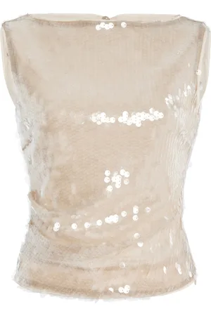Staud Eton Sequined Top, , XS