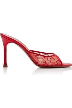 Amina Muaddi Alexa Lace Mules, , IT 36