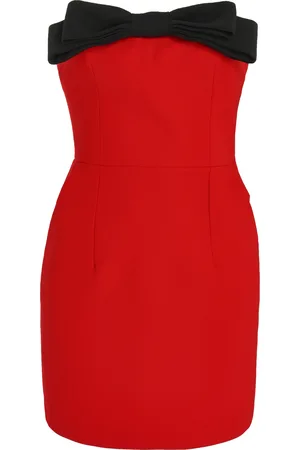 Ilkyaz Ozel Exclusive Eléa Bow-Detailed Crepe Strapless Mini Dress, , FR 36