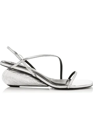 Simkhai Bridget Metallic Wedge Leather Sandals, , IT 36